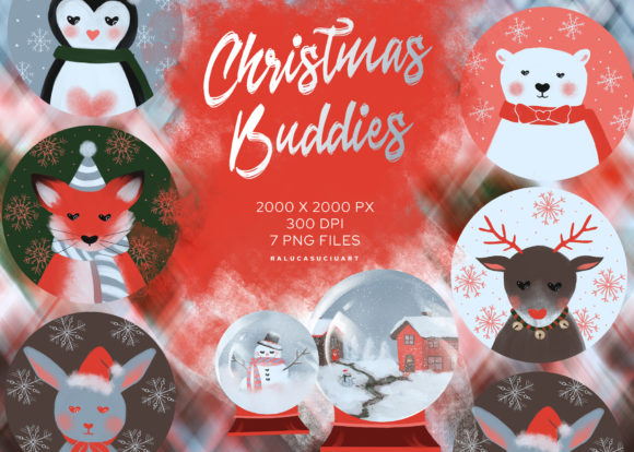 Christmas Buddies Illustrations
