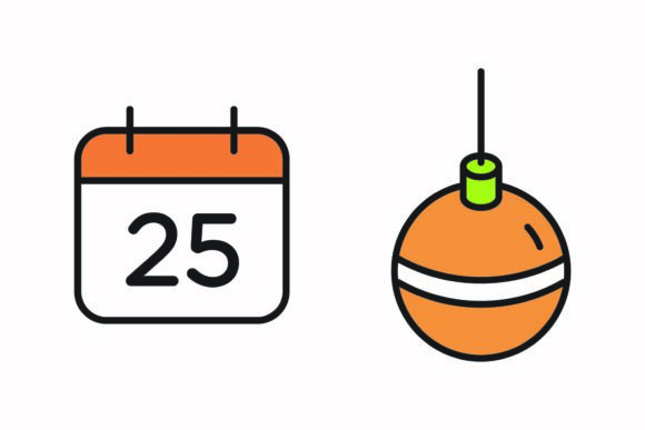 Christmas Calendar Ball Illustration