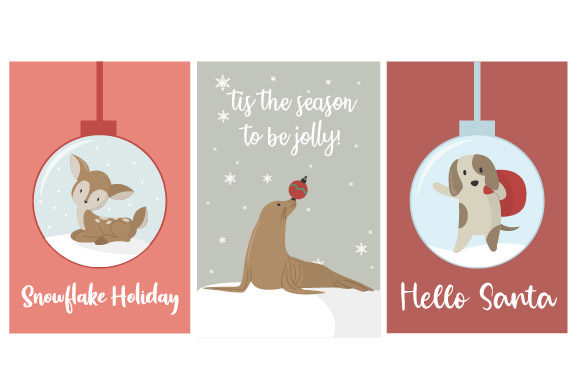 Christmas Card with Cute Animal Set Review