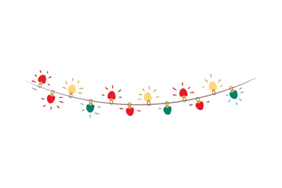 Christmas Lamp Decoration Asset Vector for Illustrations