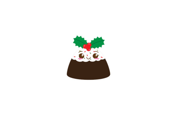 Christmas Lava Cake Illustrations