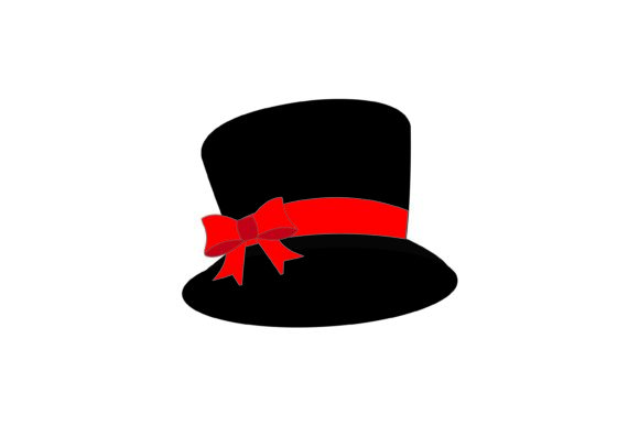 Christmas Ribbon Hat 033 Illustrations