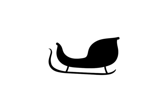 Christmas Santa Sled Asset Vector for Illustrations