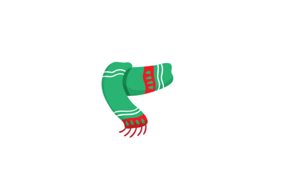 Christmas Scarf Vector Assets for Illustrations