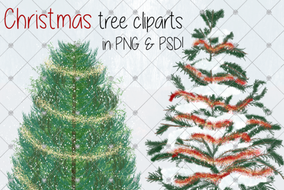 Christmas Tree Clipart for Festive Illustrations