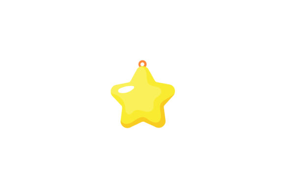 Christmas Tree Topper Vector Assets for Modern Illustrations