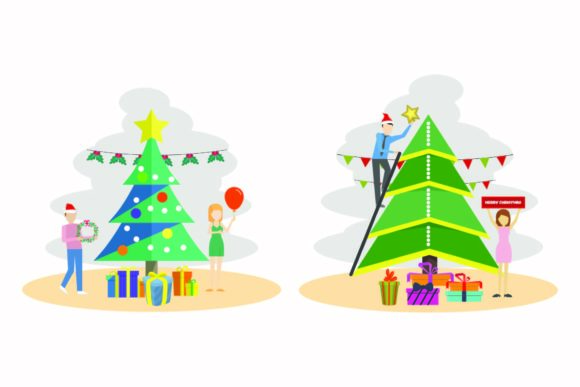 Christmas Vintage Holiday Illustrations for Digital Sellers