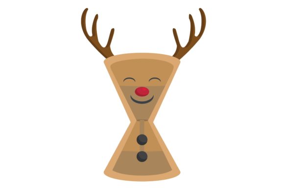 Cute Reindeer Themed Christmas Ornaments Illustrations