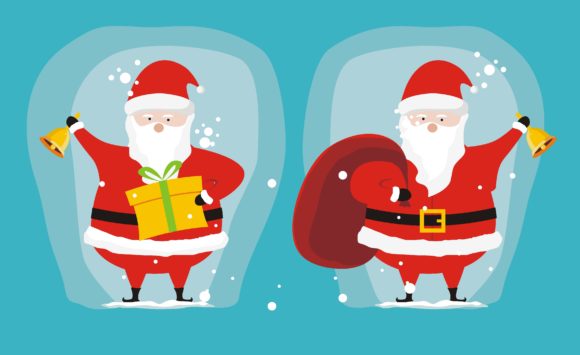 Santa Claus in Christmas Season Illustrations